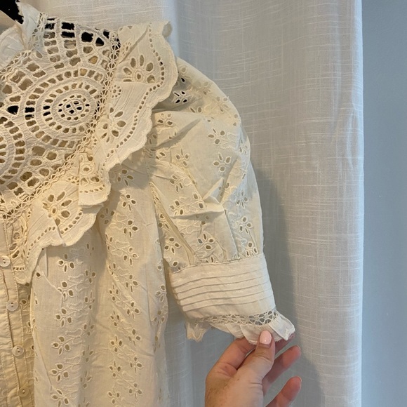 SOLD House of Harlow Eyelet Top - Picture 5 of 7